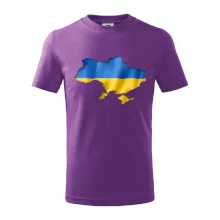 Ukrajina vlajka mapa