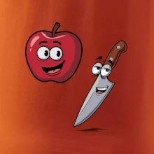 Parové triko - Jablko a nůž