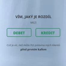 Rozdíl mezi debet a kredit