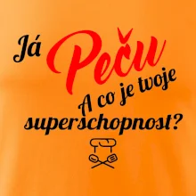 Já peču - tvoje superschopnost? šikmý nápis