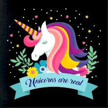Unicorns are real duhový Unicorns are real duhový