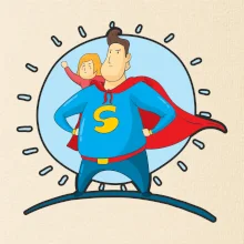 Táta superman - holka