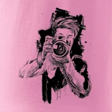 Fotograf kreslený tužkou