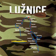 Mapa řeky Lužnice