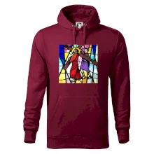 Vitráž - Ježíš a kříž