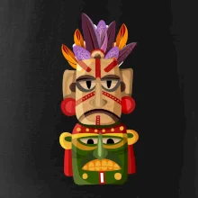 Mayové maska s peřím