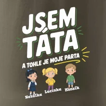 Jsem táta a tohle je moje parta  (obrázky a jména dětí)