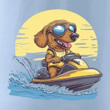 Jezevčík na vodním skútru