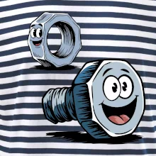 Parové triko - Šroub a matka