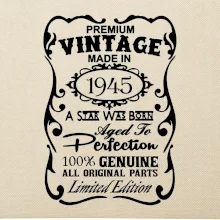 Vintage Etiketa - 1945