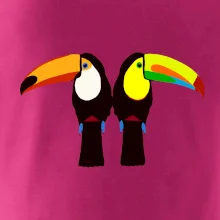 Dva barevní tukani (Moňas) Dva barevní tukani (Moňas)