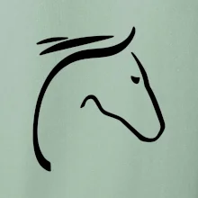 Kůň - hlava silueta