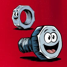 Parové triko - Šroub a matka