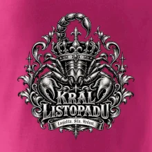 Král listopadu královský štír a koruna