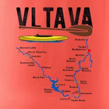 Mapa řeky Vltavy