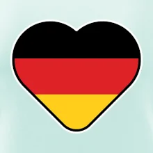 Germany love velké - Německá vlajka Germany love velké - Německá vlajka