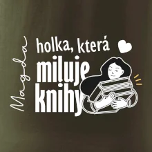 Černobílá holka, která miluje knihy - Vaše jméno