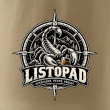 Listopadový štír v kompasu s whisky