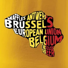 Mapy - názvy měst - Belgie