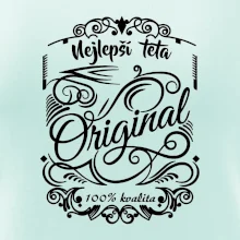 Vintage nejlepší teta 100% kvalita