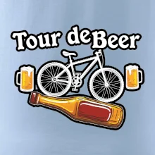 Tour de beer - kolo - pivo a nápis na zádech