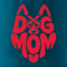 Dog mom nápis v hlavě