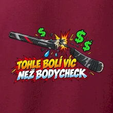 Zlomená hokejka bolí víc než bodycheck