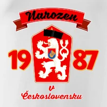 Narozen v Československu - Přelepený znak 1987