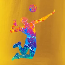 Volejbalista splash s míčem