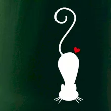 Zamilovaná kočka ležící