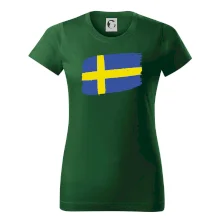 Švédsko vlajka štětkou