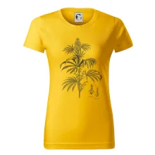 Konopí kytka černobílá