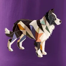 Border colie slepená z papíru