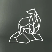 Geometrie lední medvěd na ledu