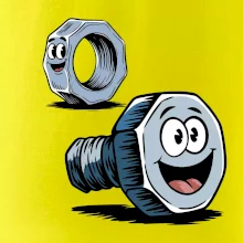 Parové triko - Šroub a matka