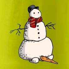 Sněhulák se spadlým nosem