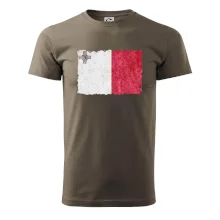 Vlajka Malta okousaná