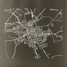 Mapy měst černobílé Klatovy