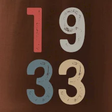 Vintage číslice 1933