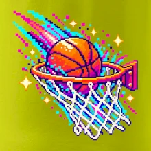 Pixel art basketbalový koš