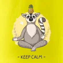 Yoga - keep calm kreslený