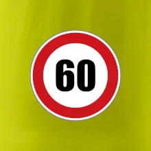 Dopravní značka - omezení rychlosti 60