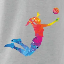 Volejbalista/Volejbalistka splash s míčem