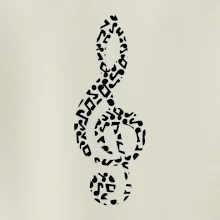 Houslový klíč z not