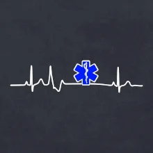 EKG rescue modrá hvězda