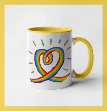 Srdce pride duha kreslená