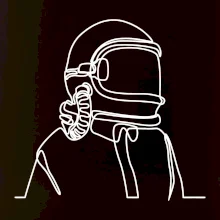 Astronaut jedním tahem