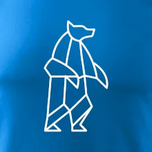 Geometrie lední medvěd stojící