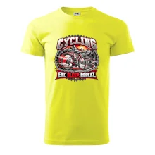 Cyklistické kolo mezi horami eat sleep repeat