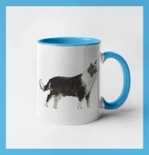 Border kolie kreslená